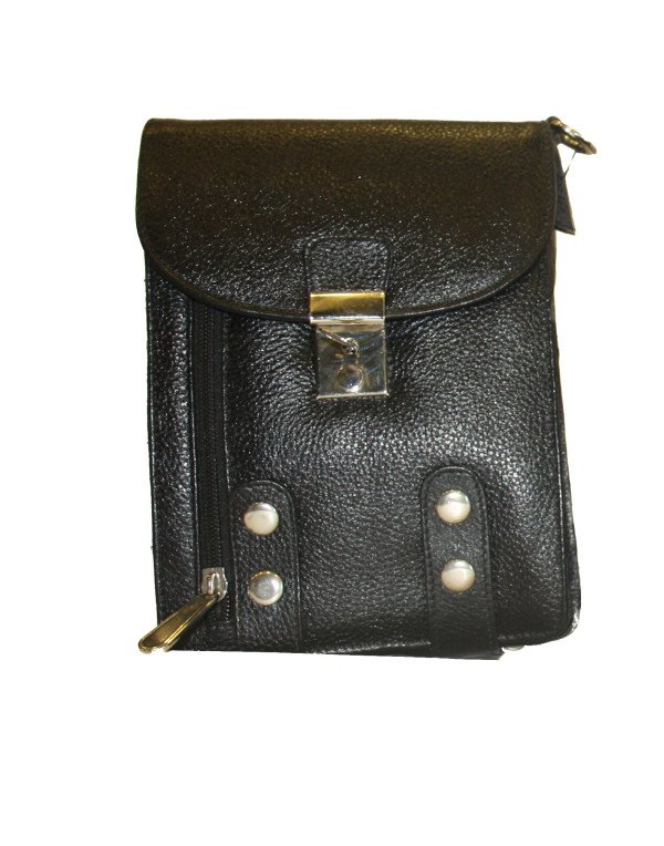 Unisex Multi Purpose  Genuine Leather Black SB11